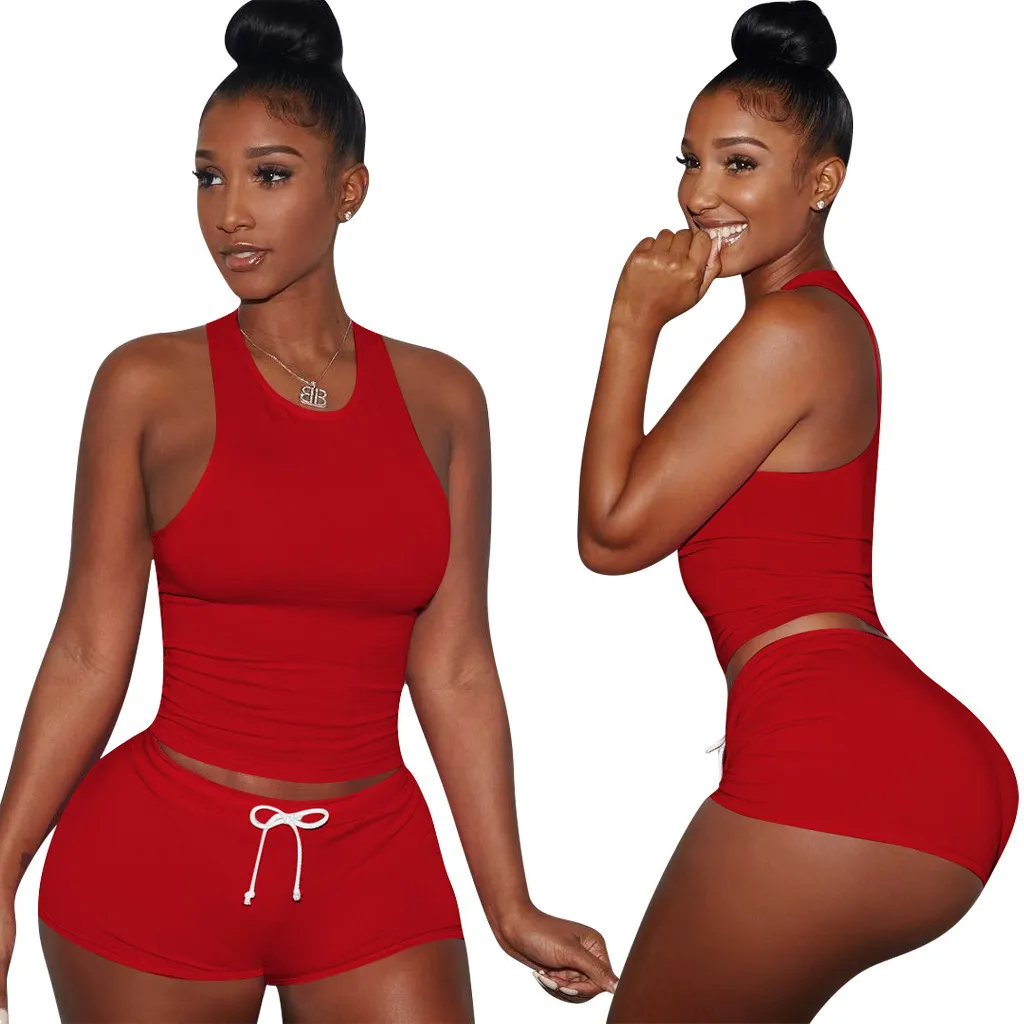 Designer de duas peças de traje de pista de duas peças Definir moles de manga curta Bodycon Mulheres roupas de verão Casual Jogger Suit Plus Size Hot Selling