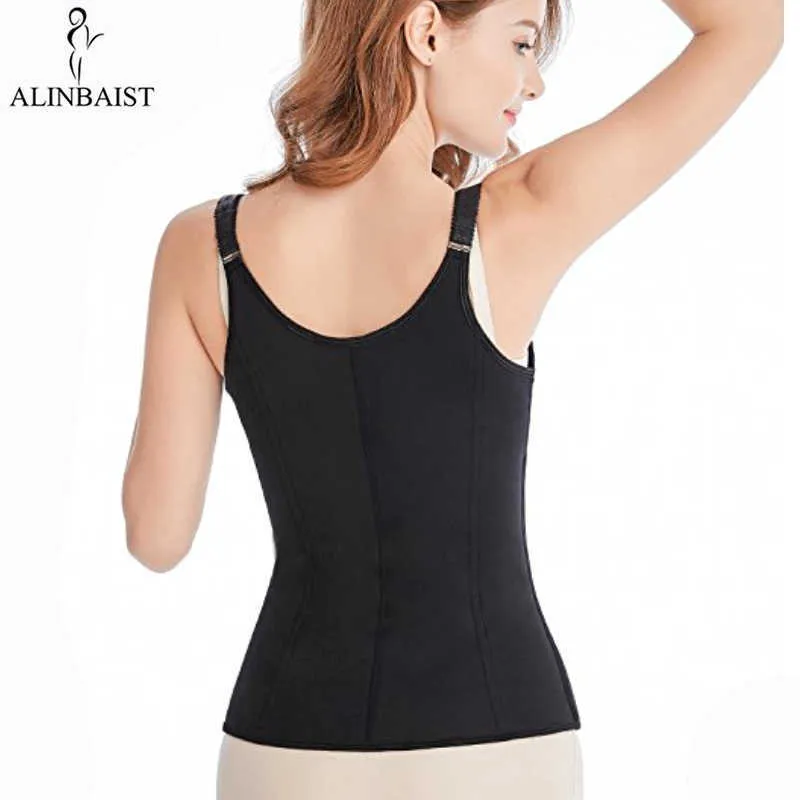 Women's Taille Trainer Cincher Sweat Vest Sauna Corset Tummy Control Shapewear Verstelbare riemen Body Shaper Slanke Plus Size