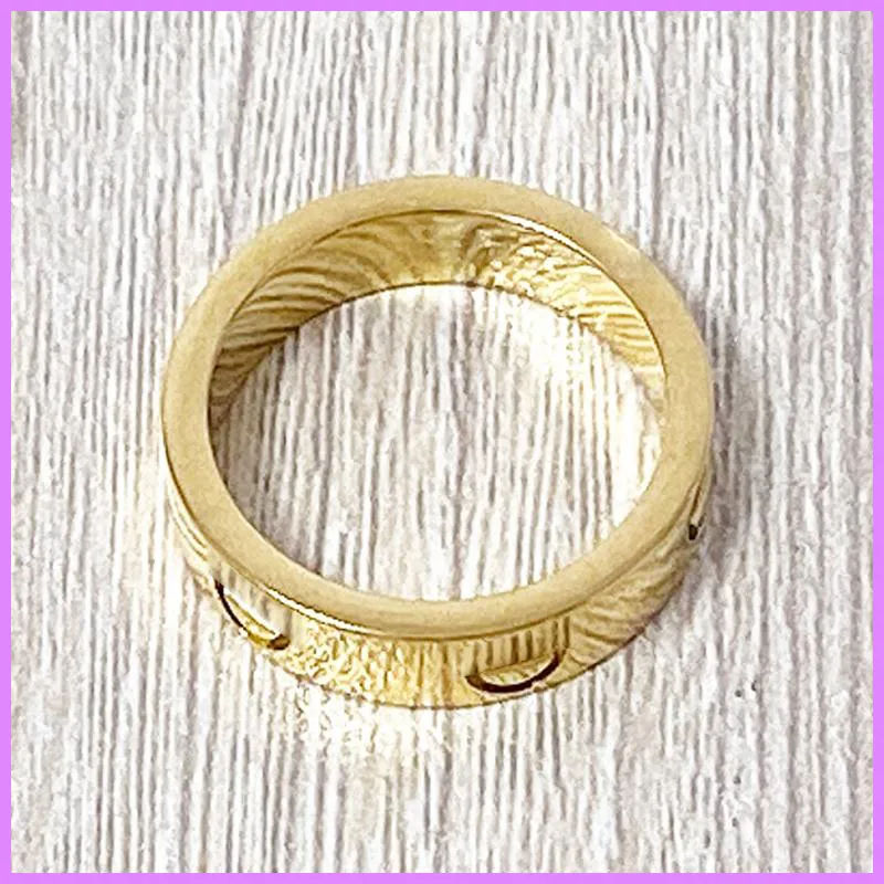 Anel de amor de aço ouro prata rosa ouro anéis de casamento para mulheres designer jóias senhoras designers anel com diamante masculino d2112102f317g