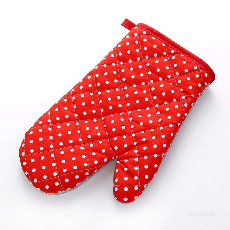 Oven Mitts Baking Durable Microwave Proof Resistant Colorful Heat Insulation Bakeware Gloves Kitchen tool T2I51775