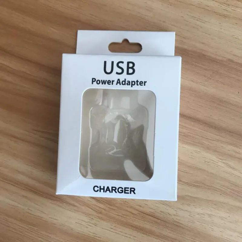 Коробка для пакетов для карт -дисплея для iPhone 8 7 6S US Plug 5W Adapter Adapter Wall Charge Boxs7074384