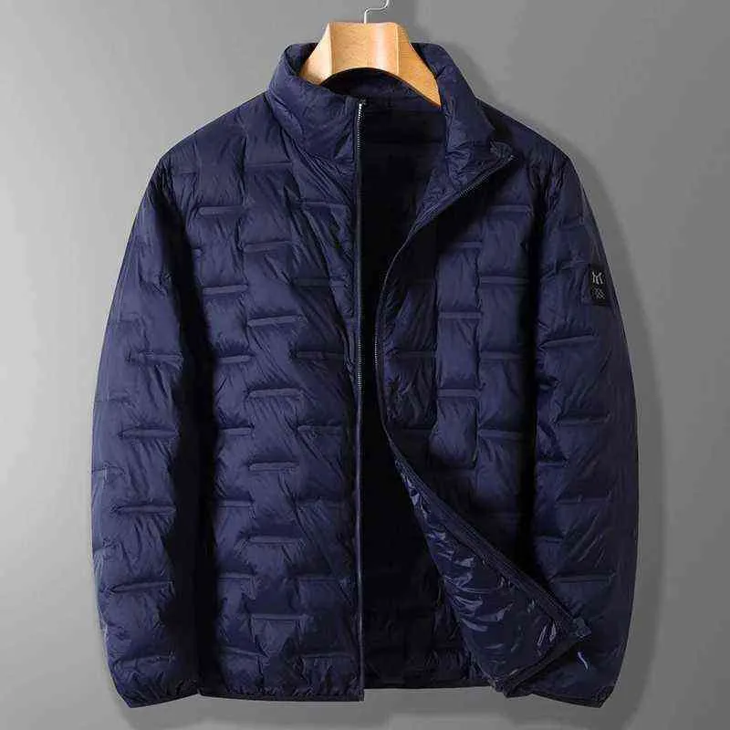 Four Seasons de los hombres Ultralight Jacket Fashion High Quality Down's delgada Chaqueta Y1103