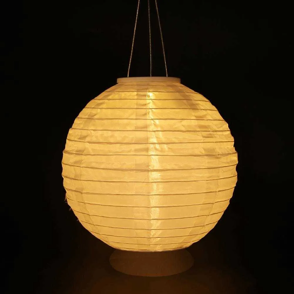 LED Solar Chinesische Laternen Wasserdicht Lampion Hängende Kugel Licht Geburtstag Hochzeit DIY Handwerk Dekor Geschenk Party Supplies Q08106858058
