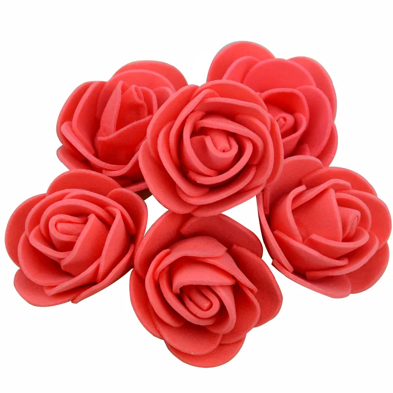 3 5cm Artificial Foam Rose Heads Flower For DIY Wreath Home Wedding Decoration Cheap Fake Flower Handmade Accessories 21031267k