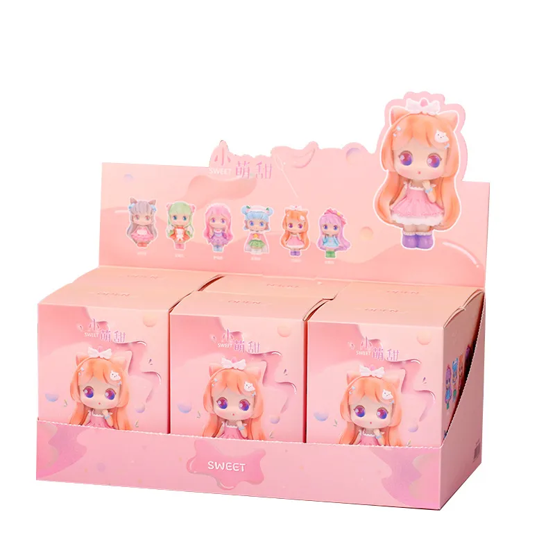 Fantasy girl heart ornaments Xiao Meng sweet blind box cartoon girl handmade cute girl car supplies cake decoration