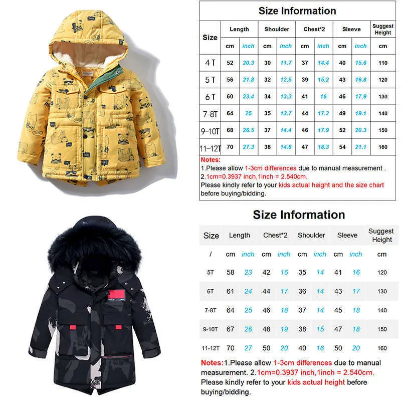 Teenage Big Boys Winter Jacket Children039s Disguise Fur Hooded Outwear Kids Thicken Warm Coat for 4 6 8 10 12 14 Years 2109039284664