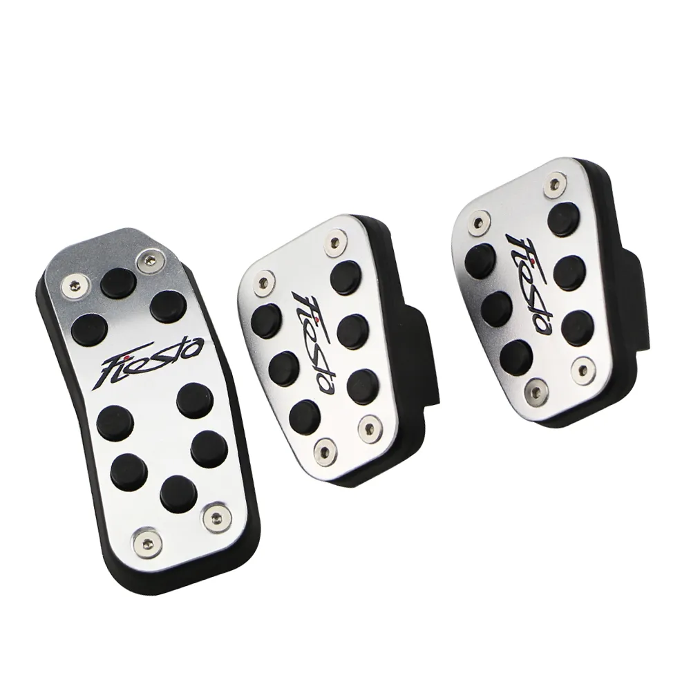 Pedais aptos para o novo Fiesta 2009 - 2019 peças de aço inoxidável no MT Car Pedal Protection Cover Acessórios