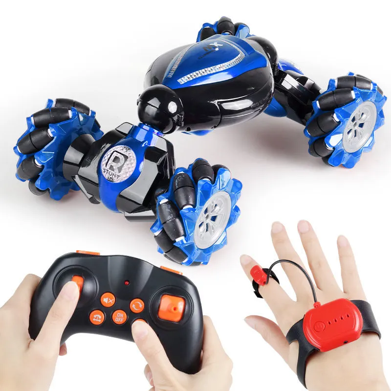 Reverse Climbing Remote Control Vehicle Watch Sensing Gesture Deformation Obstacle AvoidanceEquipped With Two Sets Of Rechargeabl7034721
