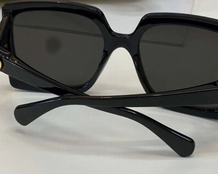 Gafas de sol de gran tamaño 0876 Lente de gradiente de gris negro Sonnenbrille Sunnies Soleil Gafas Oculos SO Women Glasses Sun UV400 PROT2216