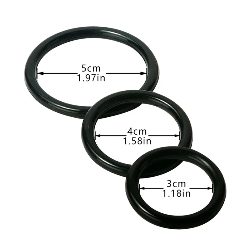 Yutong 3 шт. набор, силиконовое прочное кольцо для пениса для взрослых мужчин, задержка эякуляции, резиновые кольца для увеличения члена, игрушки для мужчин8672780