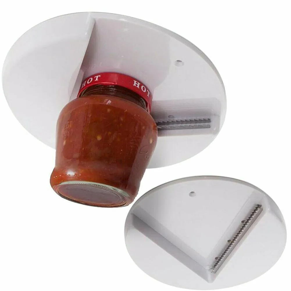 O Grip Jar OpenerAbre qualquer tamanhoTipo de tampa Abridor de latas sem esforço portátil com adesivo cônico Gadget de acessórios de cozinha 2185303n