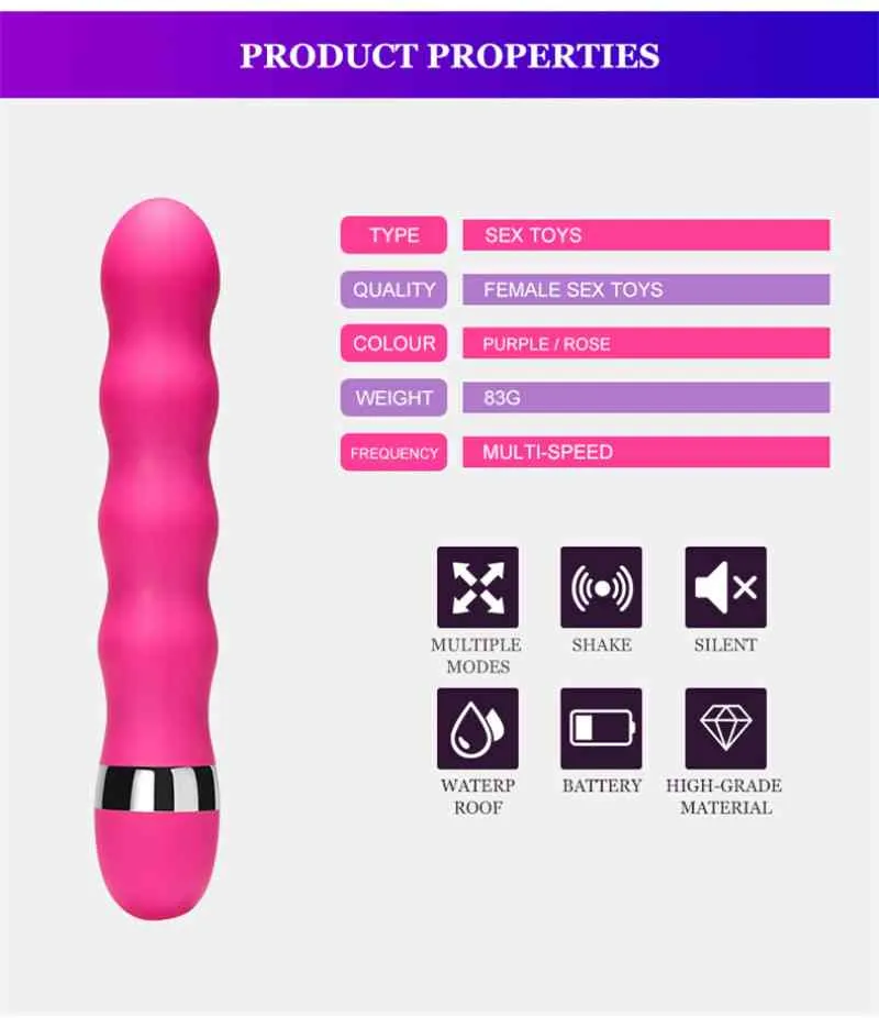 G-Spot Vagina Butt Capezzolo anale Clitoride Vibratore Sexules Giocattoli del sesso donne Uomini Adulti 18 Masturbazione Piena soddisfazione Store250B