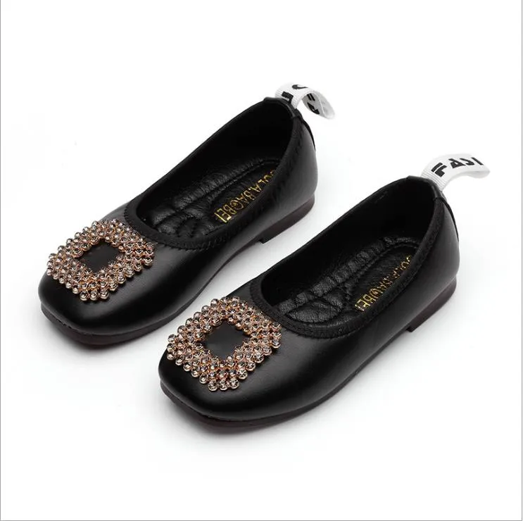 Babymeisje zachte schoenen PU lederen flats voor meisjes kinderen kleine kinderen casual flats maat 21-35 peuter schoenen