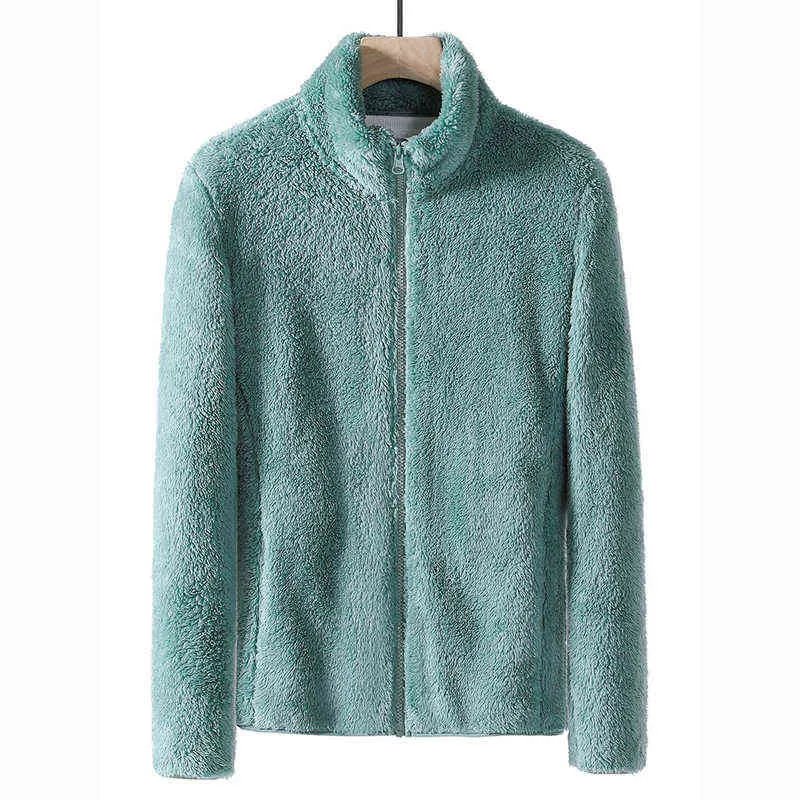 Quente jaqueta de lã homens zipper windbreak's inverno solto oversize casaco mulheres hip hop hop acolchoado 211217