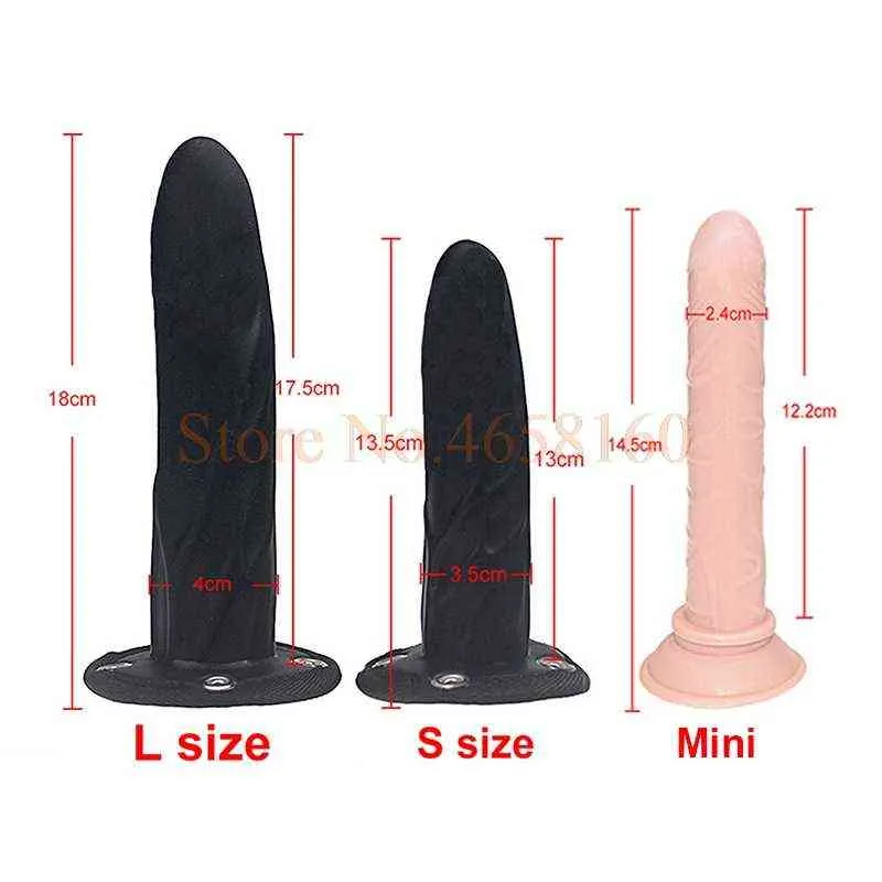 NXY Vibrators Sex 5 6 7 дюймов Большой G Spot Dildo Ремешок на жгуте Kit Kit Silicone Strapon Penis Pullet Вибратор Пары Лесбиянки 1221