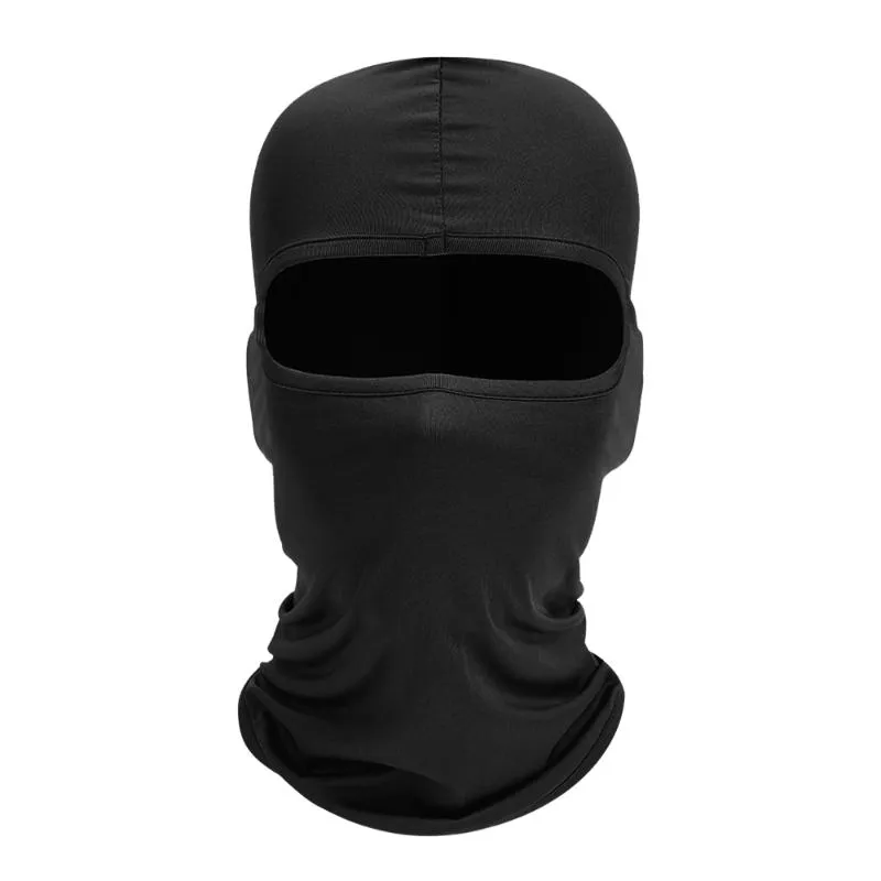 Cycling Caps & Masks Motorcycle Balaclava Hood Full Face Ski Mask Neck Warmer Windproof Breathable Motocross Biker Anti-UV Men Hel235F