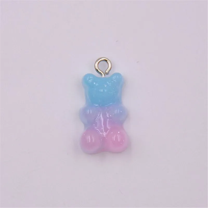 Gradiente Mini Jelly Bear Candy Slime Charms Charms Braccialetti Gioielli Modellazione Q03133793022