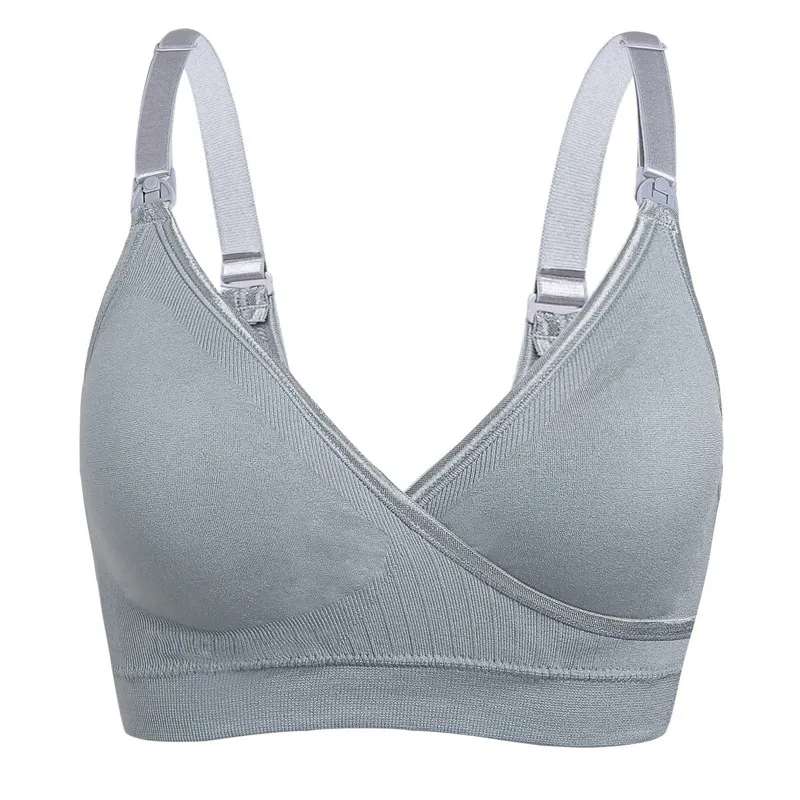 Soutien-gorge d'allaitement sans couture en coton doux sans couture, sous-vêtements d'allaitement pour femmes enceintes, grossesse 210318