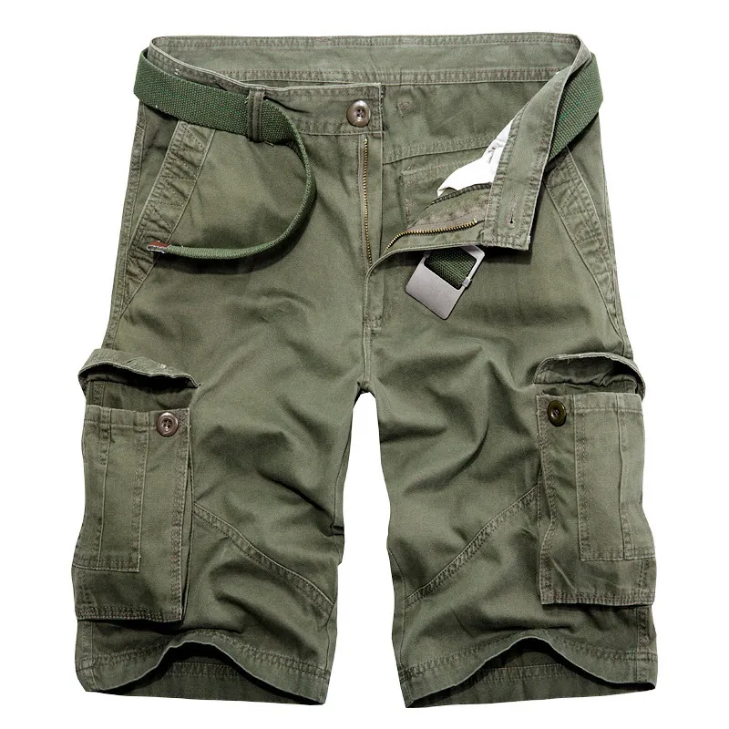 Zomer Mens Camo Cargo Shorts Katoen Militaire Camouflage Shorts Mannen Merk Jogger Casual Losse Heren Tactische Shorts Masculina 210524