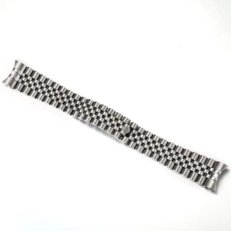 Watch Bands 12mm 13mm 17mm 20mm 21mm 316L Solid Stainless Steel Jubilee Curved End Strap Band Bracelet Fit For340n