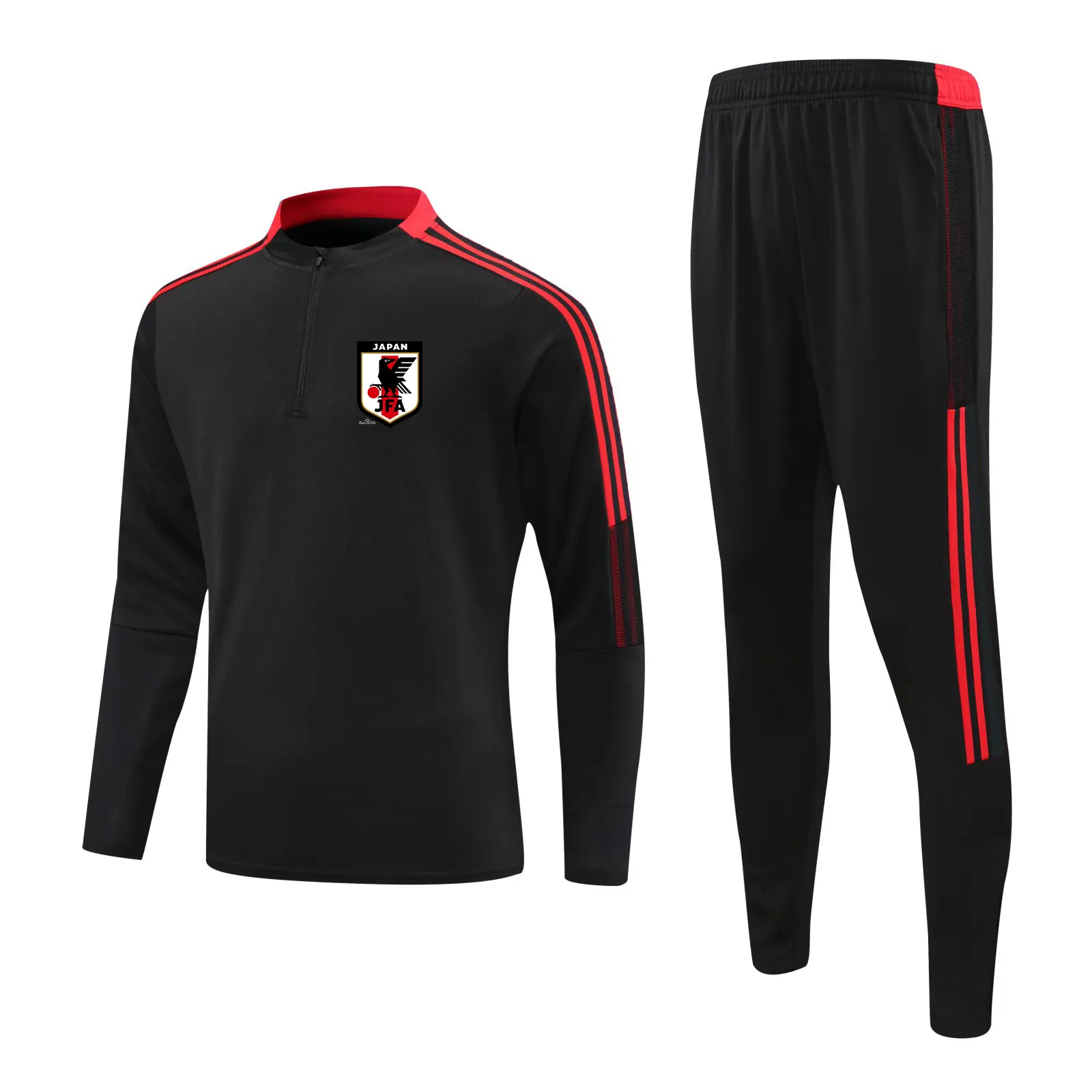 Japan voetbalteam voetbal trainingspak voor volwassenen Trainingspak Voetbaljackkit Trainingspakken Hardloopsets voor kinderen Logo Customiz252z