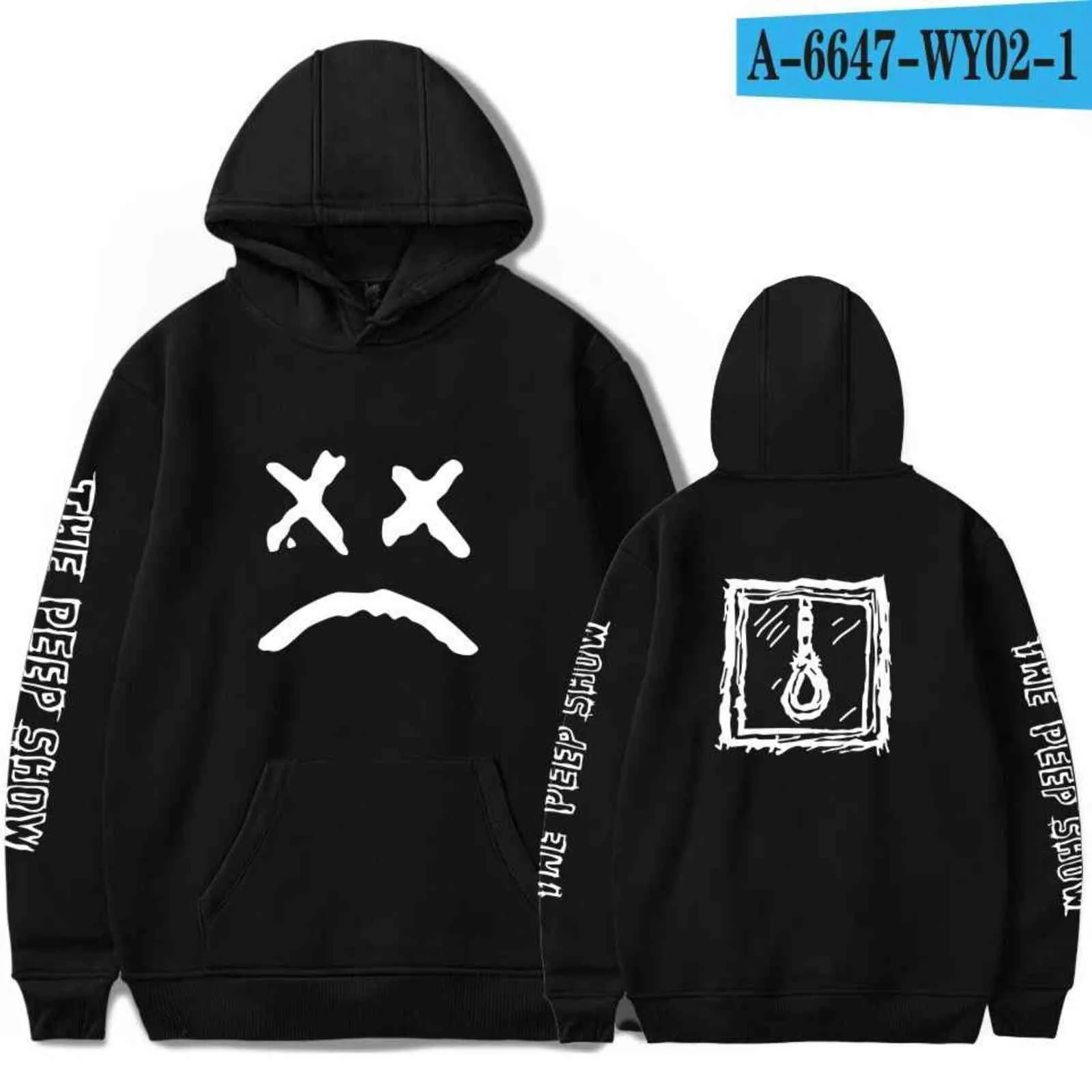 Populära nya män sweatshirts Hoodies Hell Boy hoodies 3D Pullover Hell Boy Streetwear Herr/Kvinnor Jacka Lil Peep Oversized hoodie Y211118