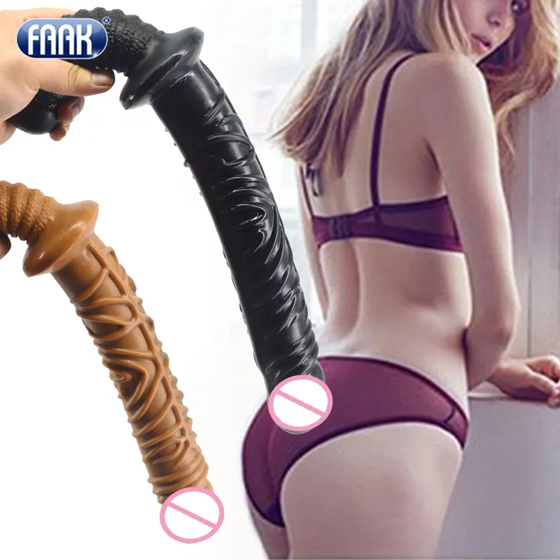 Massage Special Super Long Dildo Grote Anale Plug met Handvat Twee Hoofden Real Glans Penis Plaats Vagina Volwassen Speelgoed voor Vrouwen Sex Dicks