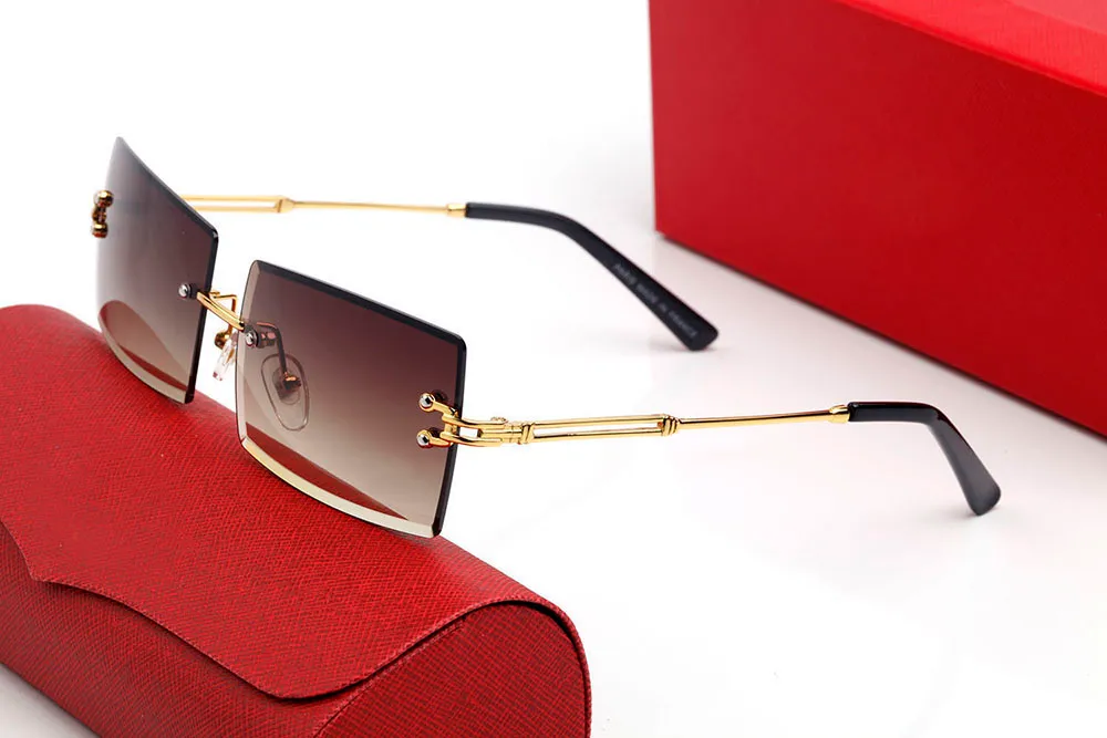 gözlükler adam carti gözlükleri tasarımcı güneş gözlüğü kadın moda dikdörtgen iş erkek marka tasarımı yaz tonları renkli lensler al217v