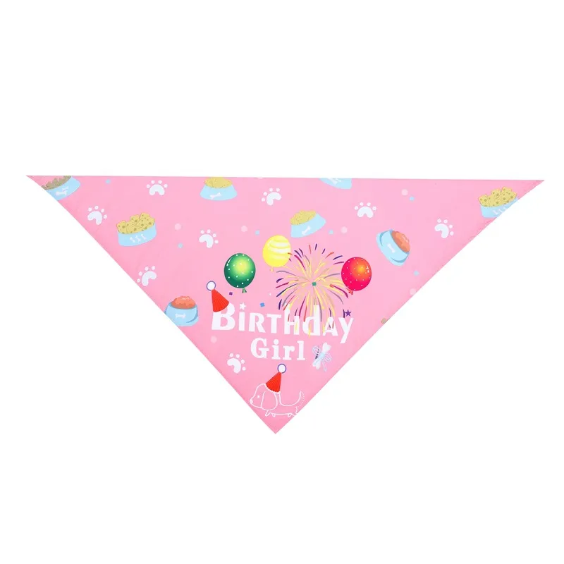 Head Wear Chien Anniversaire Salive Chien Vêtements Chapeau Triangle Serviette de Fournitures pour Animaux de Compagnie