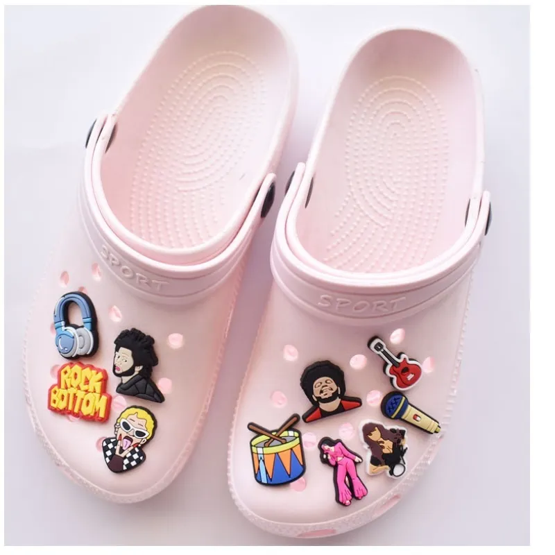 Cute Animals PVC Shoe Buckles Shoes Accessories Cartoon Ornaments Fit For Croc Charms JIBZ Party Gift248R