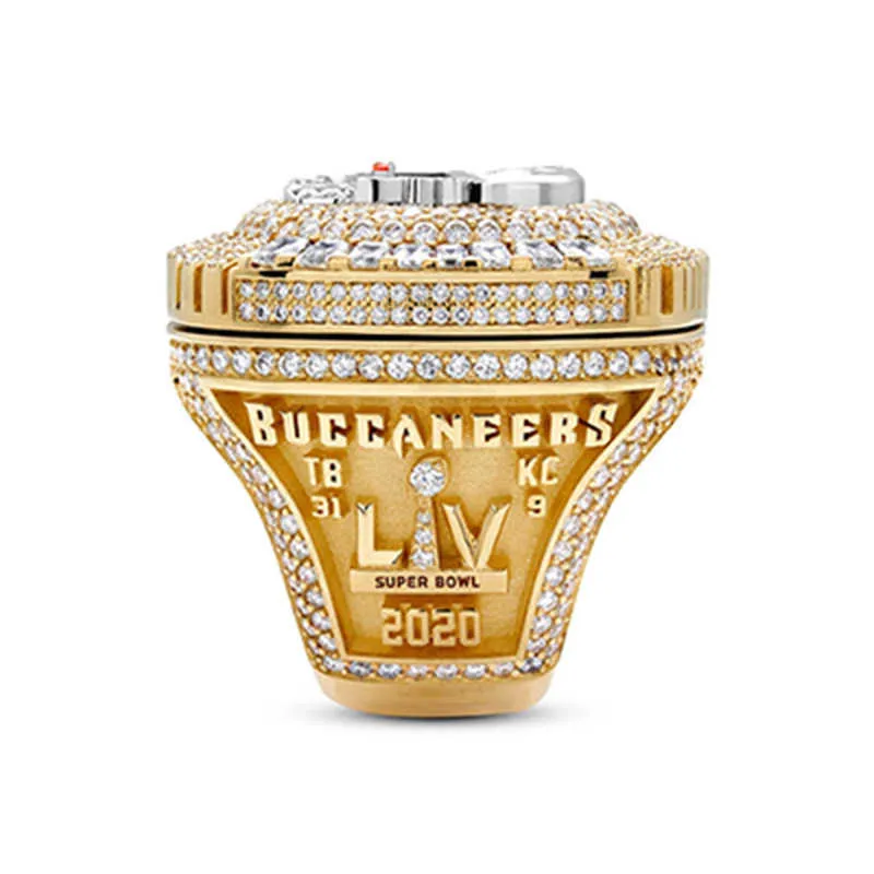 - EST Bucananeer Memorial Collection Ring Nome personalizzato Tampa Bay Men's Ring Rugby Player Memorial Gift 2109245556822