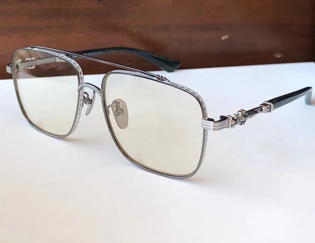 Occhiali da vista di marca Occhiali da vista Telaio Uomo Donna Occhiali miopia Occhiali da vista con montatura quadrata in titanio Montature occhiali in metallo di moda con287A