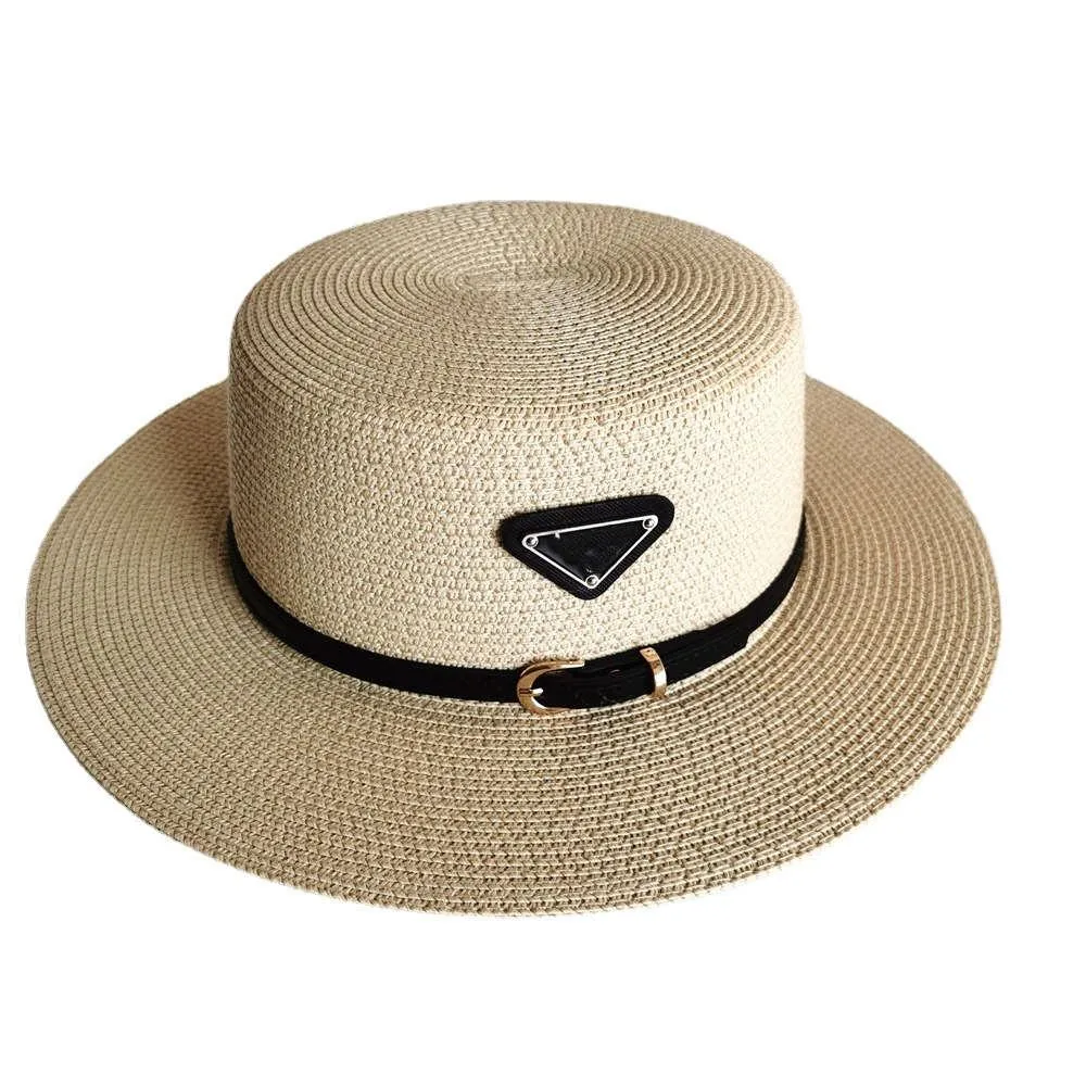 2021 Trend Summer and Autumn Women039s Straw Hat Fashion Sunscreen Beach Plaże spersonalizowane szerokie gołębia 2776631