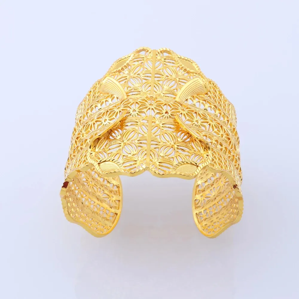 Pulseras gruesas de eslabones de cadena de Color dorado, brazaletes para mujer, joyería Vintage, pulsera, accesorios de boda 279a