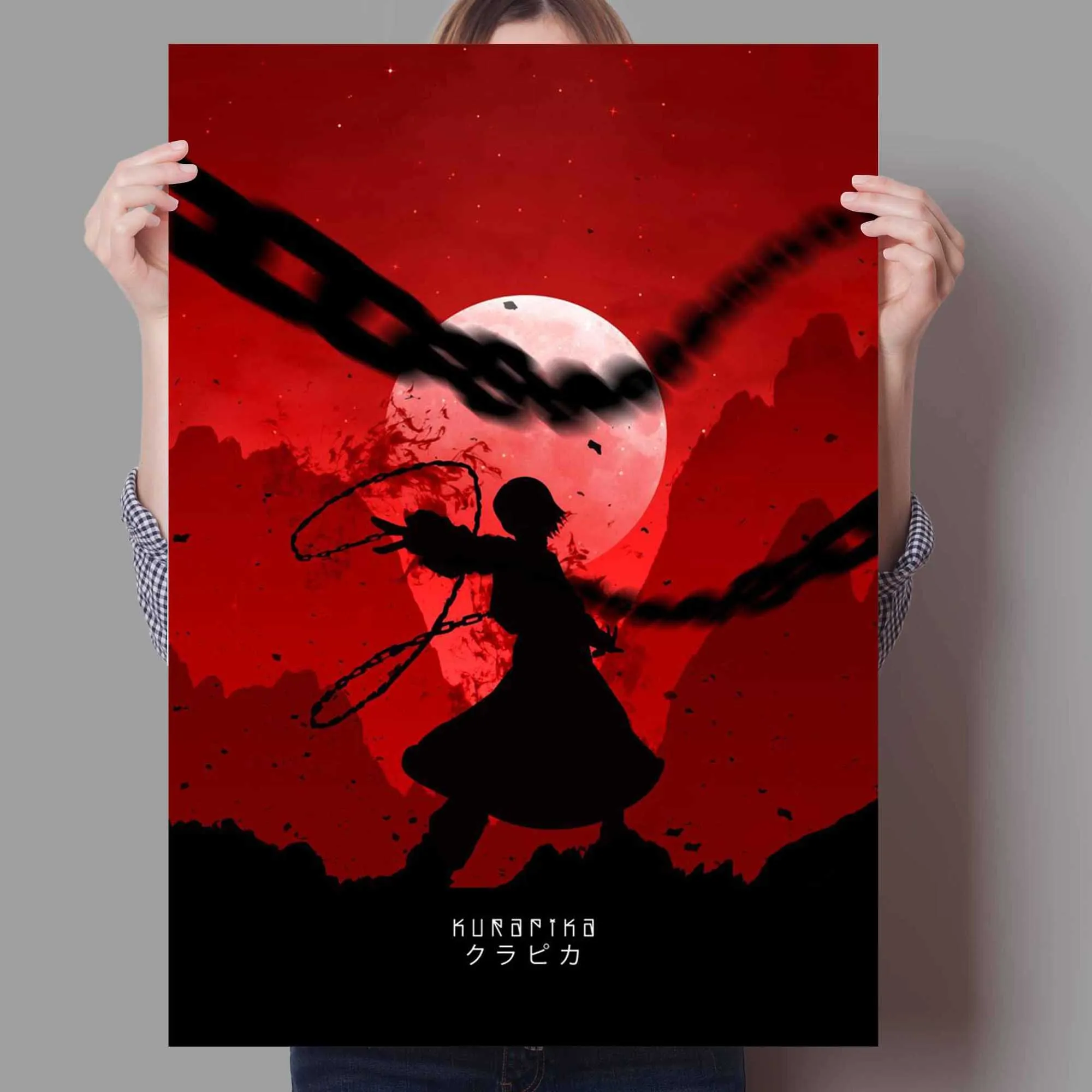 Retro Affisch Hunter X Hunter Killua Zoldyck Kurapika Gon Freecss Hisoka Anime Posters Canvas Målning Väggkonst Bild Hem Deco Y0927