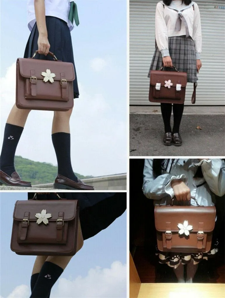 Skolväskor japanska sakura väska lolita flickas pojke jk ryggsäck enhetlig handväska bok308o