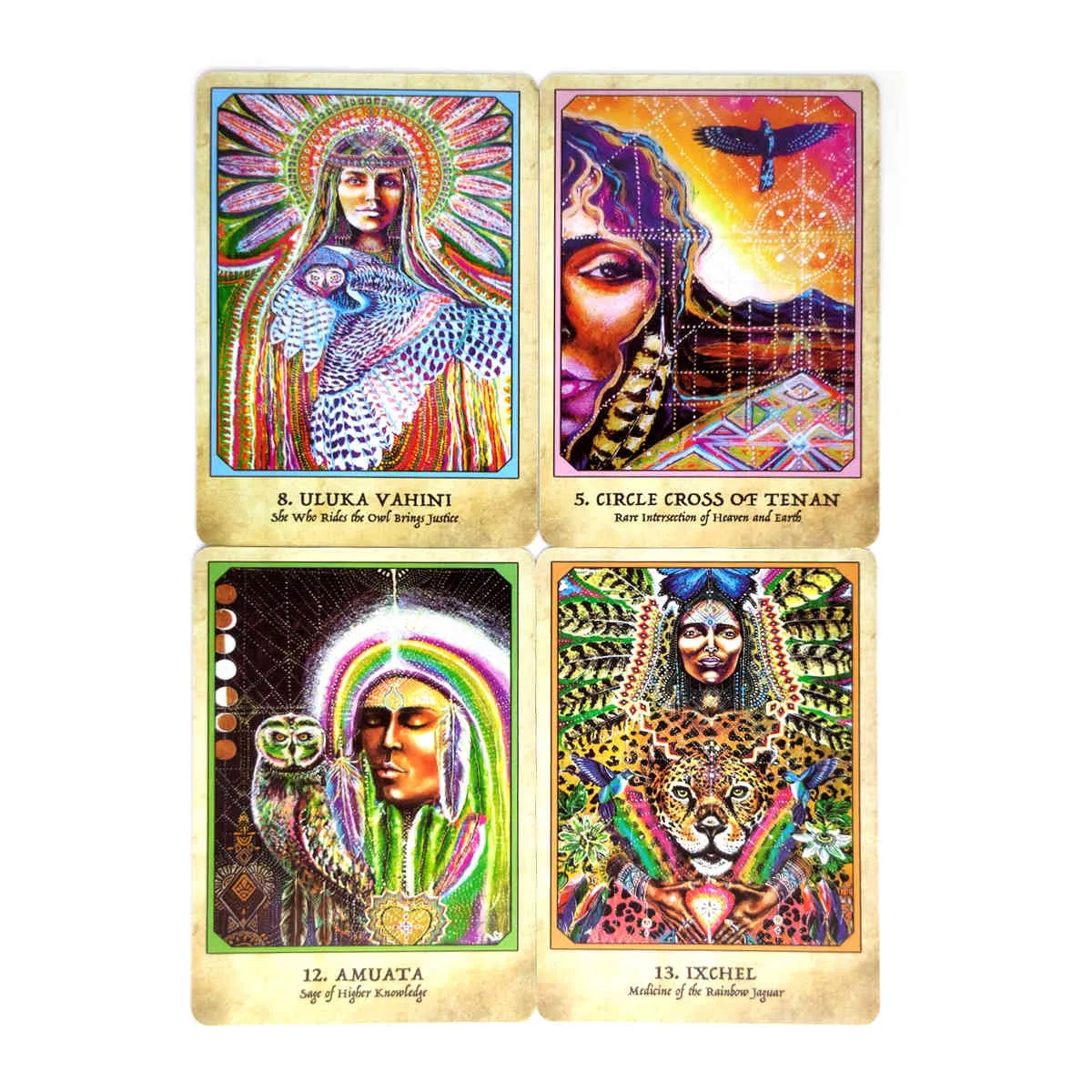 Nouveau Style Earth Warriors Oracle Card Tarot Cards PDF Guidance Deck Divination Entertainment Parties Jeu de société 44 feuilles / boîte