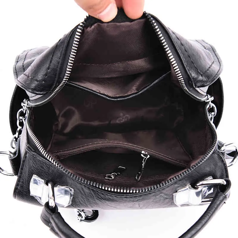 2021 Alta Qualidade Aprenda Mochila Feminina Multifuncional Multifuncional Mochila Mulher Acidental Bolsas De Ombro Para As Mulheres Travel Mochilas