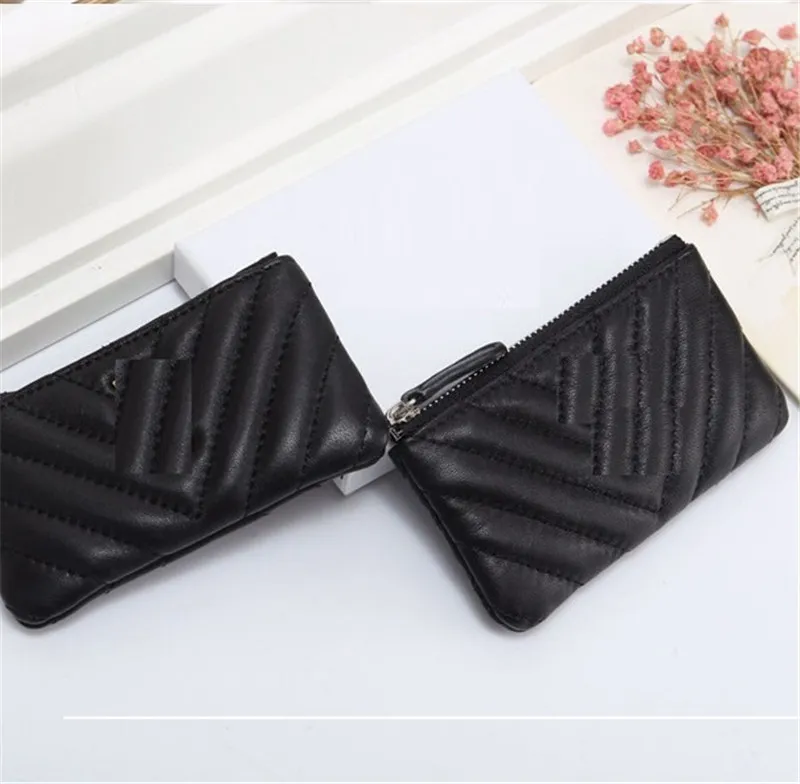 bolsa de bolsa de bolsa bolsa de moeda carteira de carteira de designer de bolsas de bolsa de bolsas de bolsa de bolsas de bolsas de carteira com caixa de pó de pó de pó de alta qualidade lamb304c