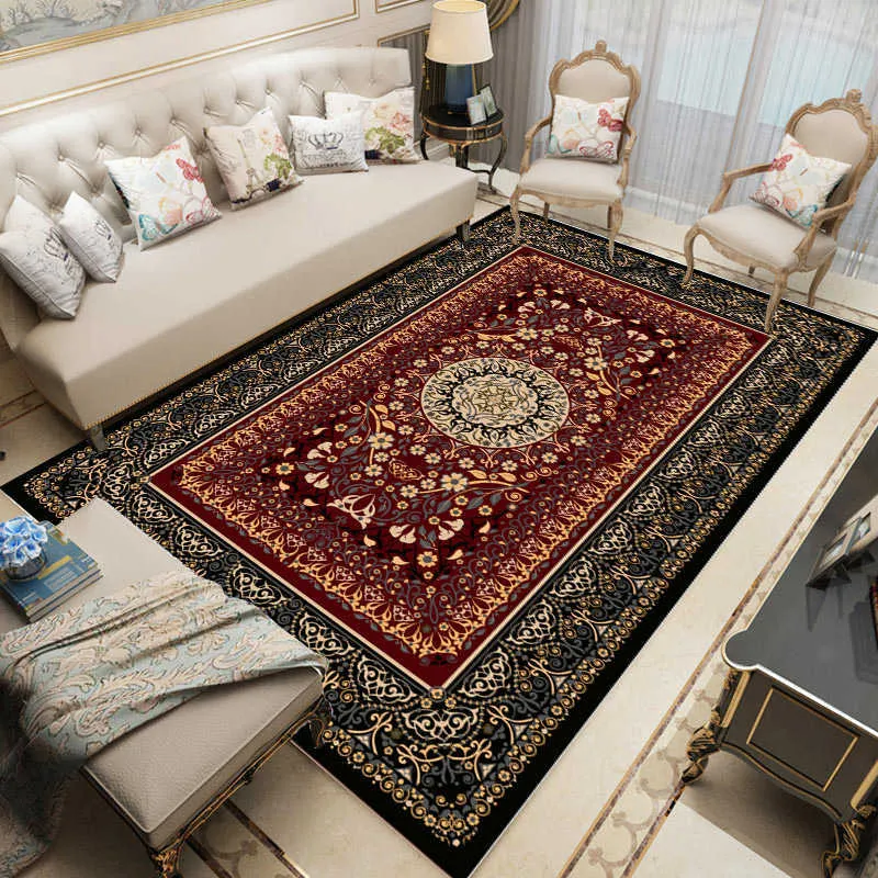 Turkey Printed Persian Rugs Carpets for Home Living Room Decorative Area Rug Bedroom Outdoor Turkish Boho Large Floor Carpet Mat 210928