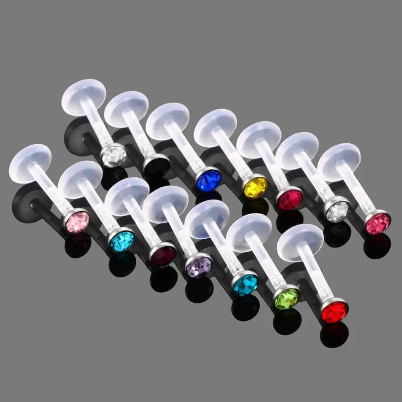 Dangle Kronleuchter Los Bioplasten Tragus Piercing Lip Piercings Labret Ring Knorpel Ohrstollen Ringe Körperschmuck253W