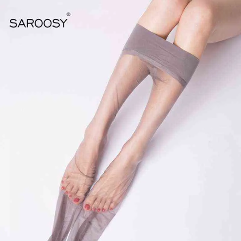 SAROOSY Sexy collants pour femmes haute élastique pure bas Lingerie chair lumière huile brillant grande taille collants nouveauté Y1130