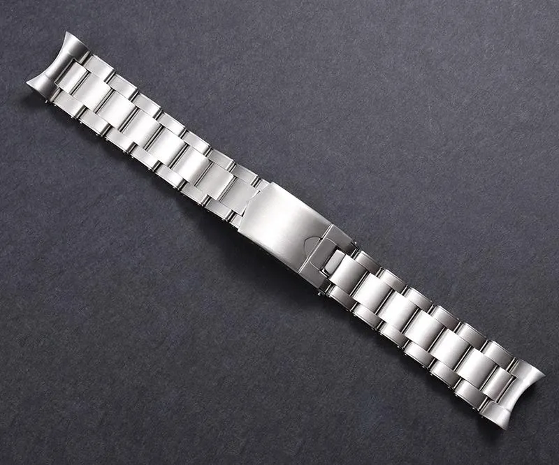 Faixa de relógio para série 316l, pulseira de aço inoxidável sólida masculina 22mm, acessórios à prova d'água, rebite, desenho bands236c