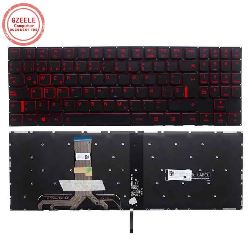 Новая испанская клавиатура Lenovo Legion Y520 Y520-15ikb Y720 Y720-15ikb R720 R720-15IKB 15 15ikb 9z.ndkbn.d01 sp backlit