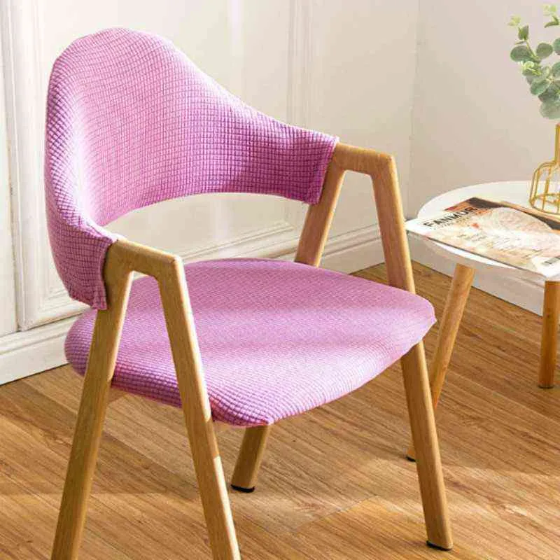 Arrival Househood Dirty Resistant Low Back Table Chair Cover General Modern Elastic Family Joined Stool 211116