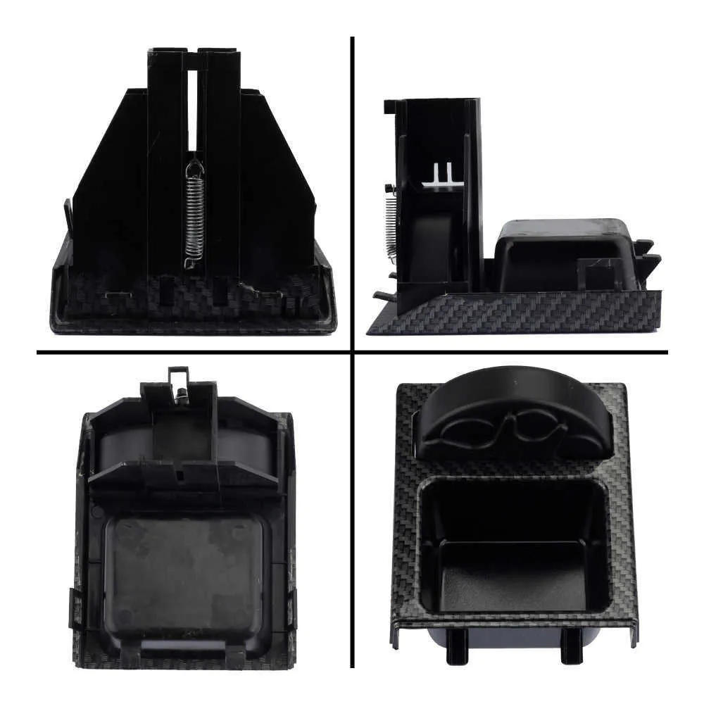 Car Center Console Portabicchieri Portabottiglie bevande Vassoio portamonete Bmw Serie 3 E46 318I 320I 98-06 51168217953 Nero304C