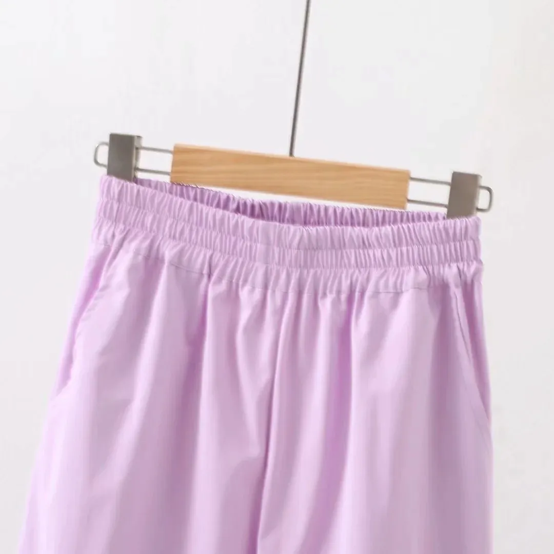 Pantaloni casual autunnali Pantaloni lunghi da donna Streetwear Harem Piedi larghi con bavaglino Tasche generali Donna 210514