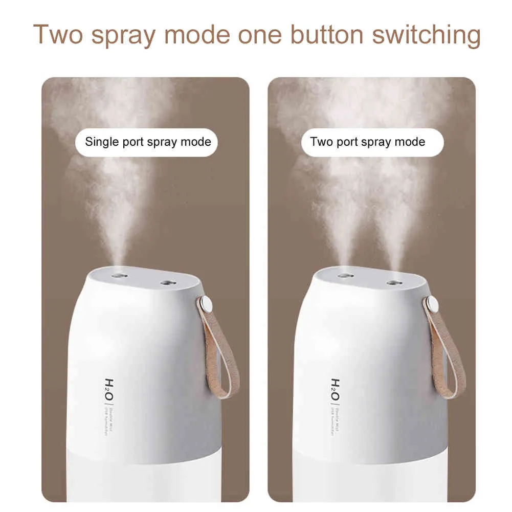 Wireless Air Aroma 2000mAh Battery Rechargeable Essential Oil Diffuser Double Nozzle Mist Maker Humidifier