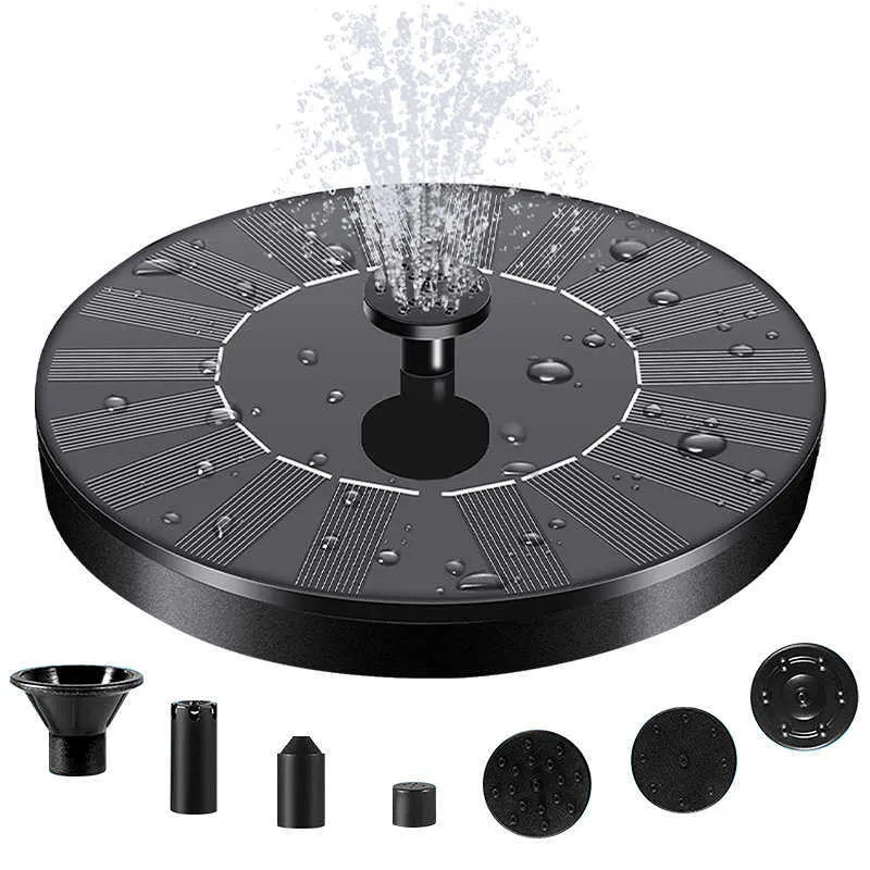 Tuin Zonne Water Fontein Outdoor Games Kind Gazon Decor Drijvende Powered Fall Patio 210713