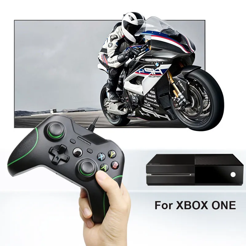 USB Kablolu Denetleyici Video Oyunu Joystick Mando Microsoft Xbox One Slim Gamepad Controle Joypad Windows PC